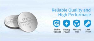 Micro Lithium Cell CR2032 Coin 3V Battery