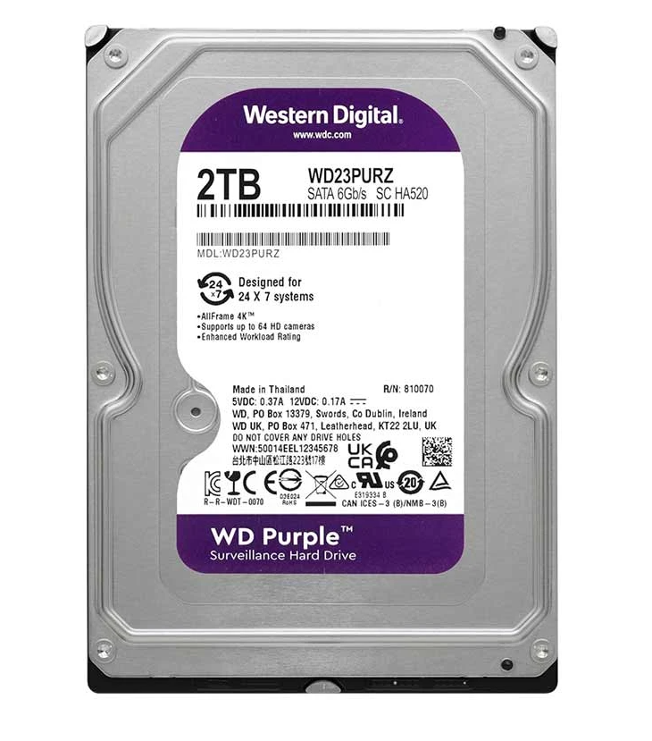 Western Digital Purple 2TB Hard Disk
