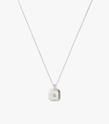August Birthstone Pendant Necklace